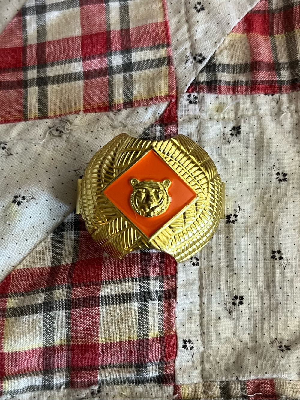 Tiger Rank Neckerchief Slide